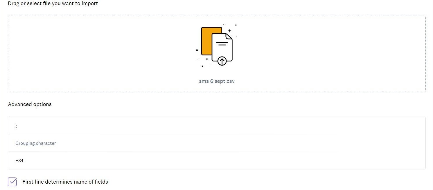 Import csv