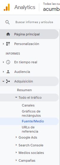 Seguimiento de campañas de email en Google Analytics