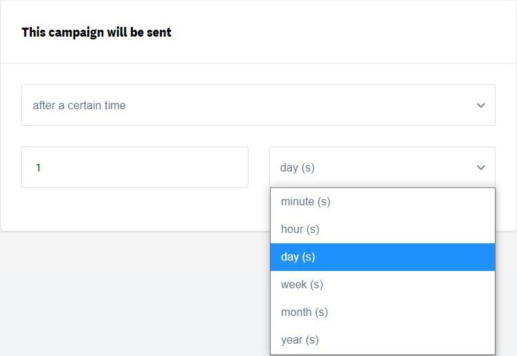 Frequency of sending campaign autoresponder after trigger event