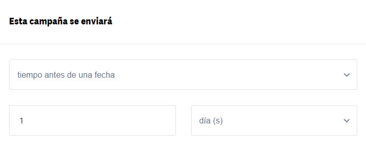 frecuencia de envío de campaña autoresponder antes de evento disparador