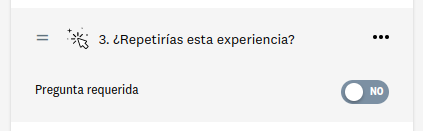 Elegir si pregunta es obligatoria o no