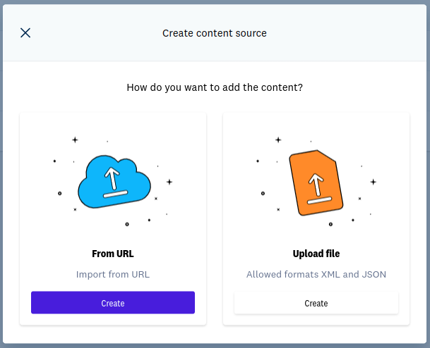 Registration depending on the content