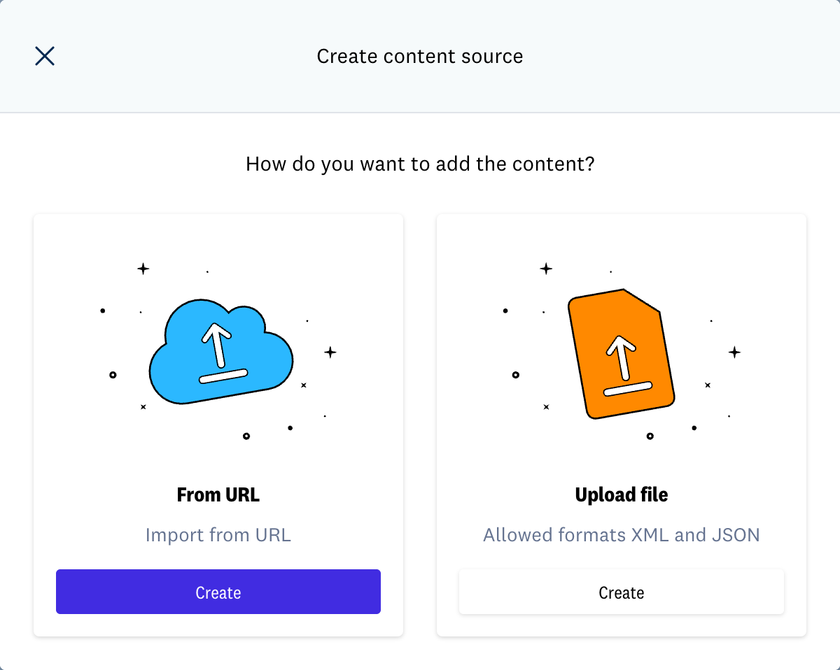 Create a content source