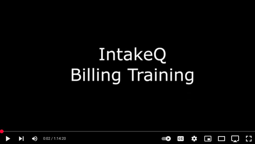 Billing Training