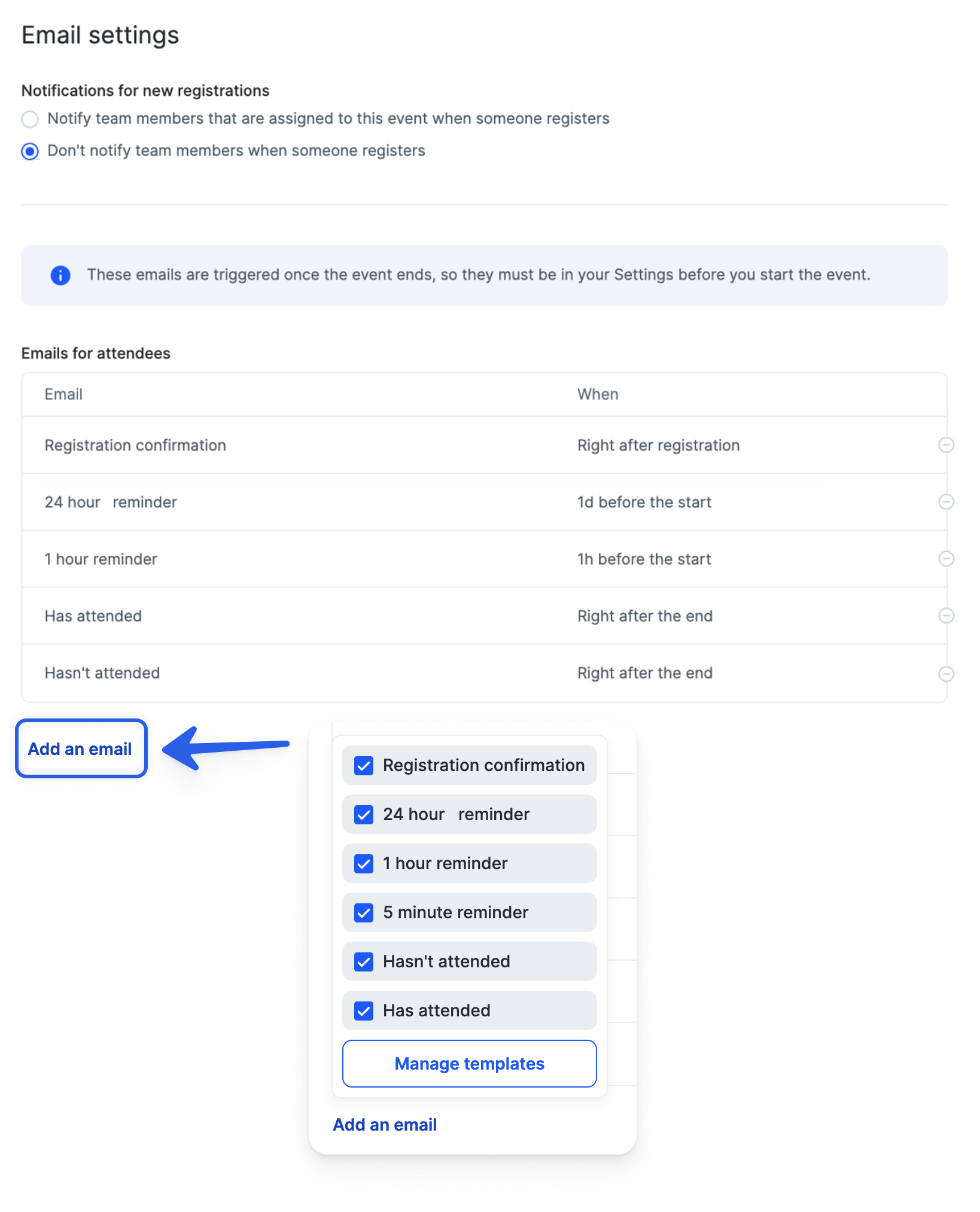 Customize & Edit the Content of Your Emails - Documentation | Livestorm