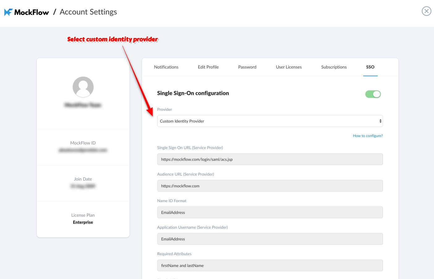 Enterprise SSO Login with any SSO Identity Provider (Auth0, Bitium