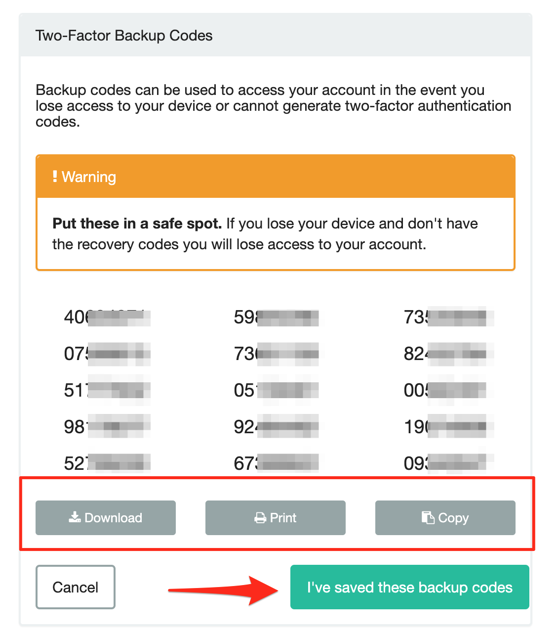 Generating additional 2FA Backup Codes - Huntress Support