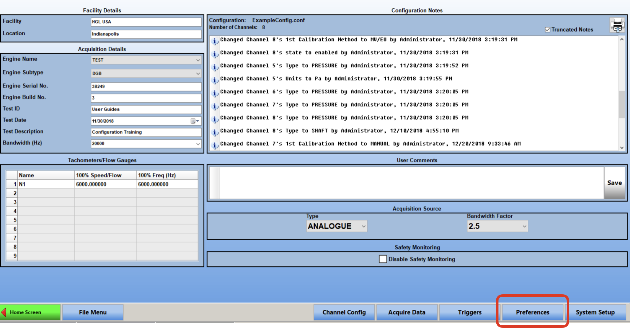 Hawk GUI Preferences Button