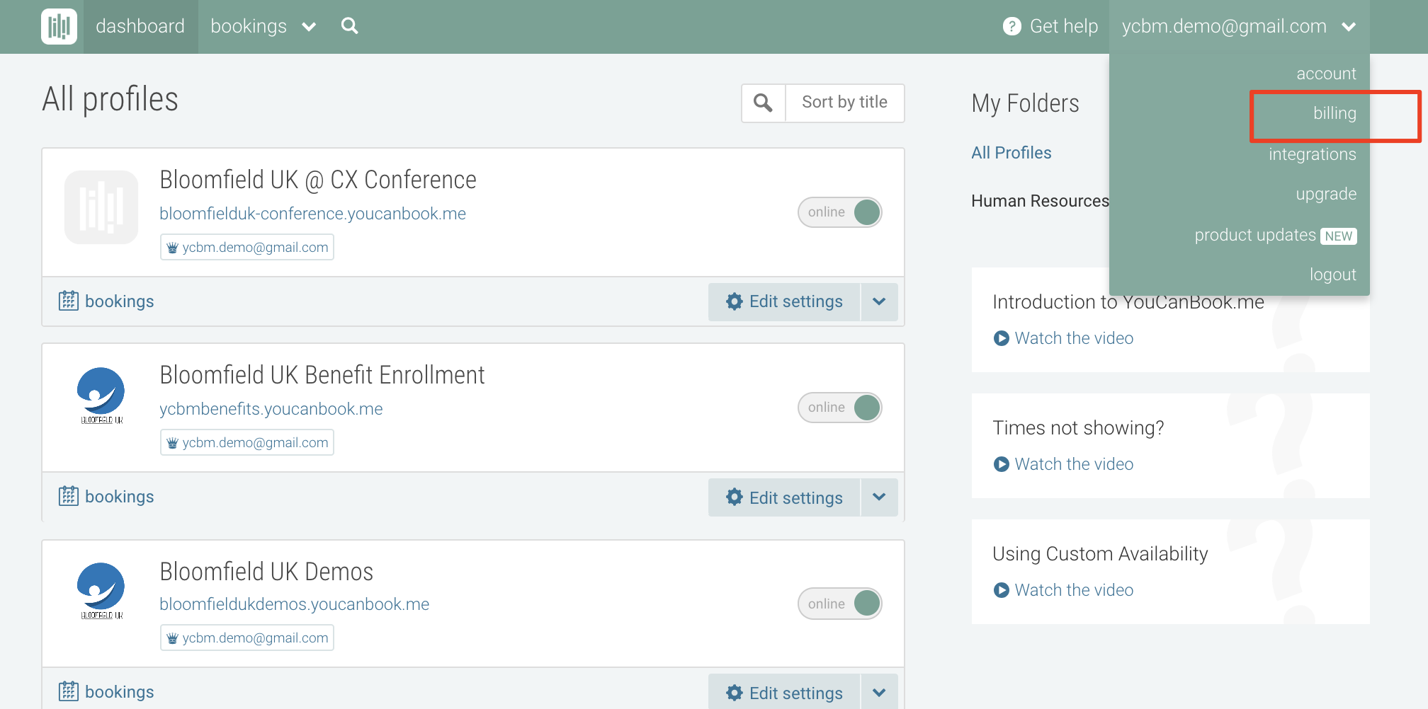 where can i find copies of my account invoices youcanbook me copies of invoices