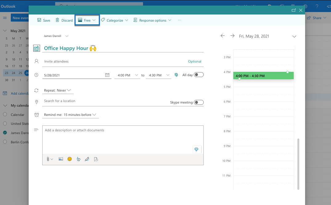 How Do I Keep Appointments On My Calendar Without Blocking Availability 