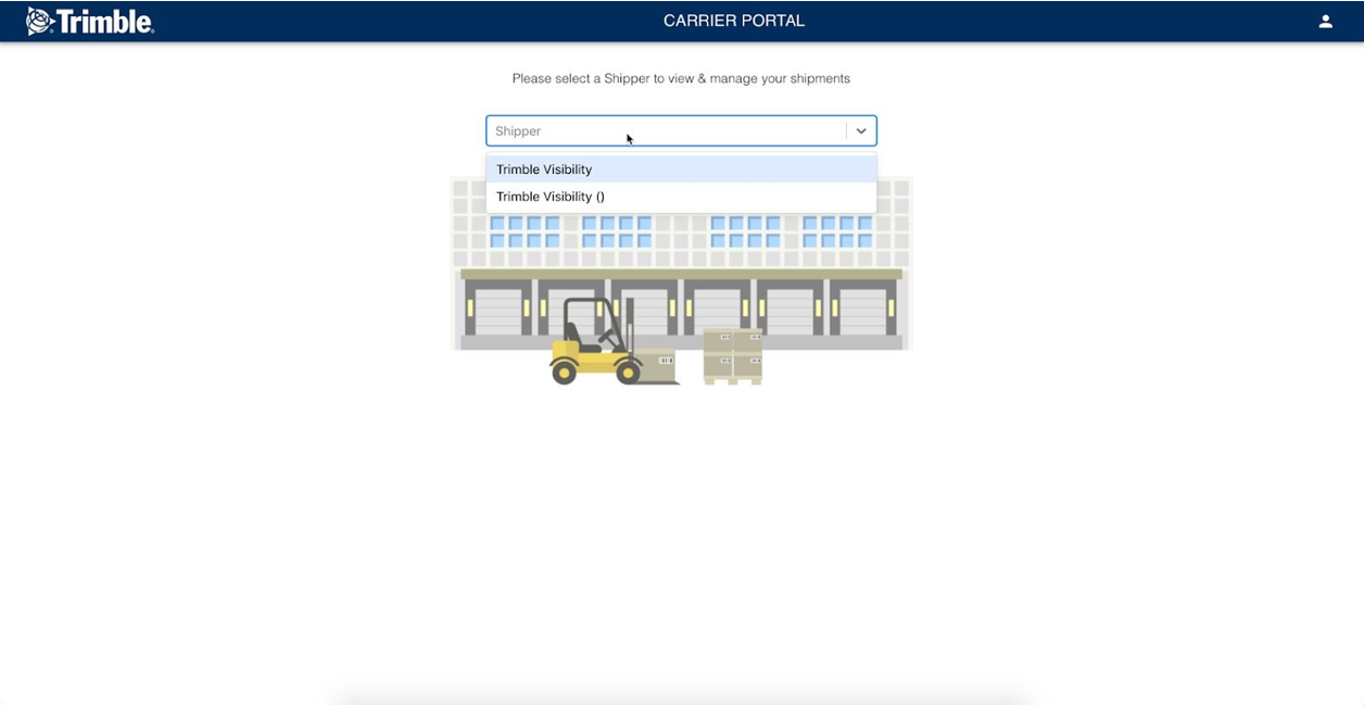 Carrier Portal Functionality Trimble Visibility