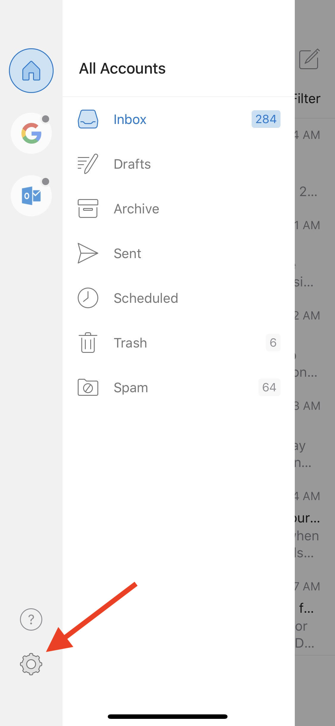 outlook vs mail app ios