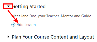 memberpress courses add lesson