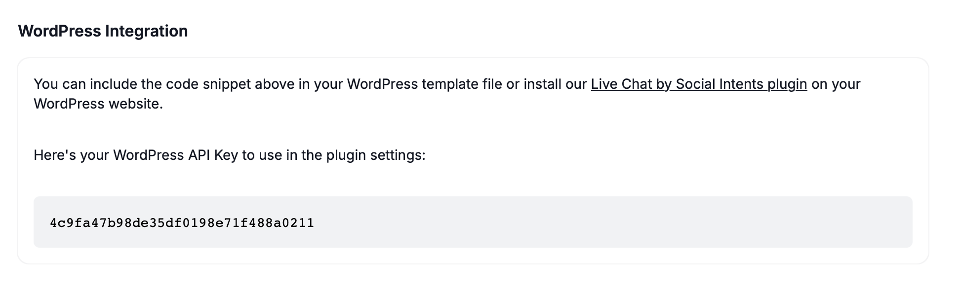 WordPress Snippet