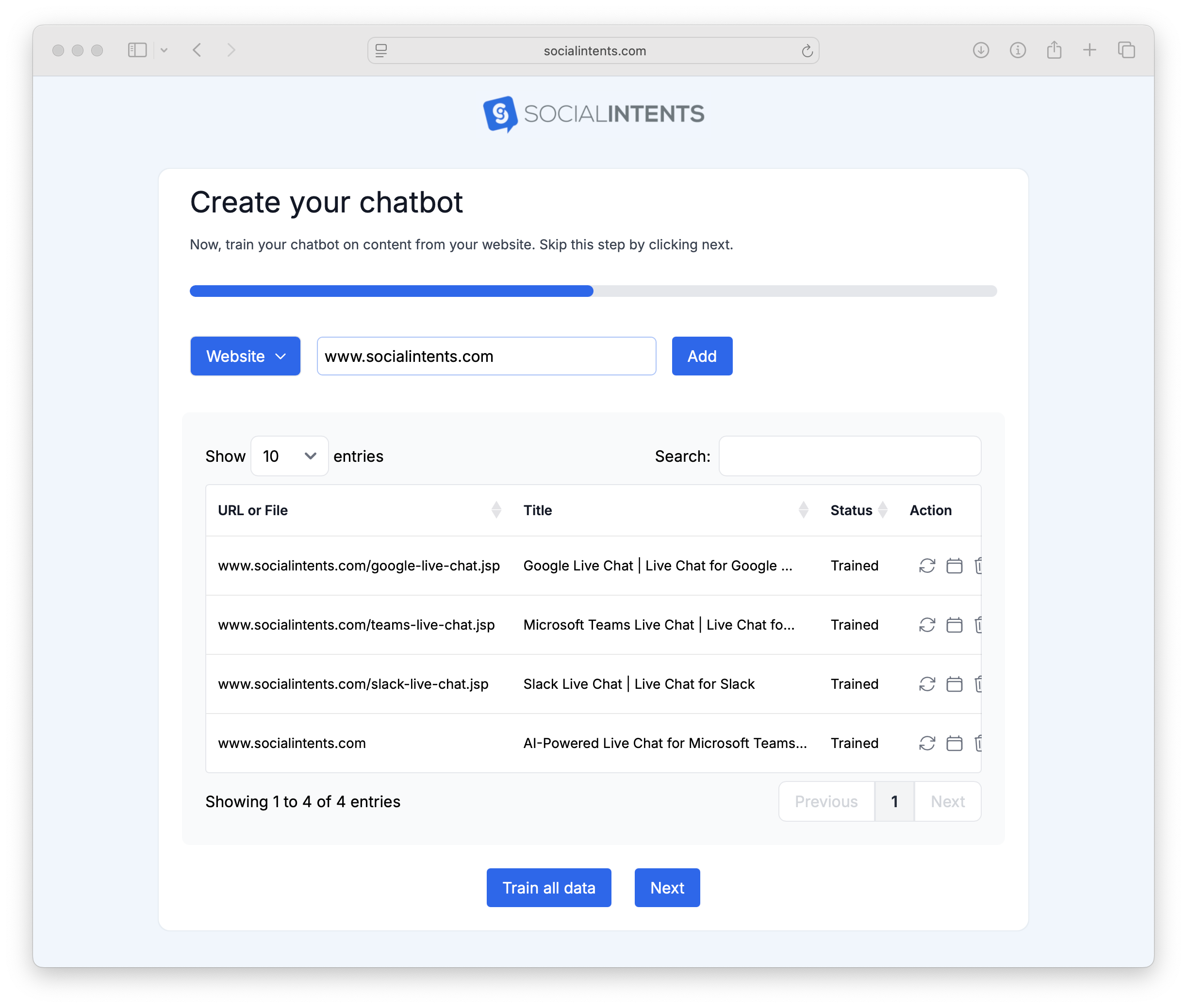 Chatbot Training for ChatGPT