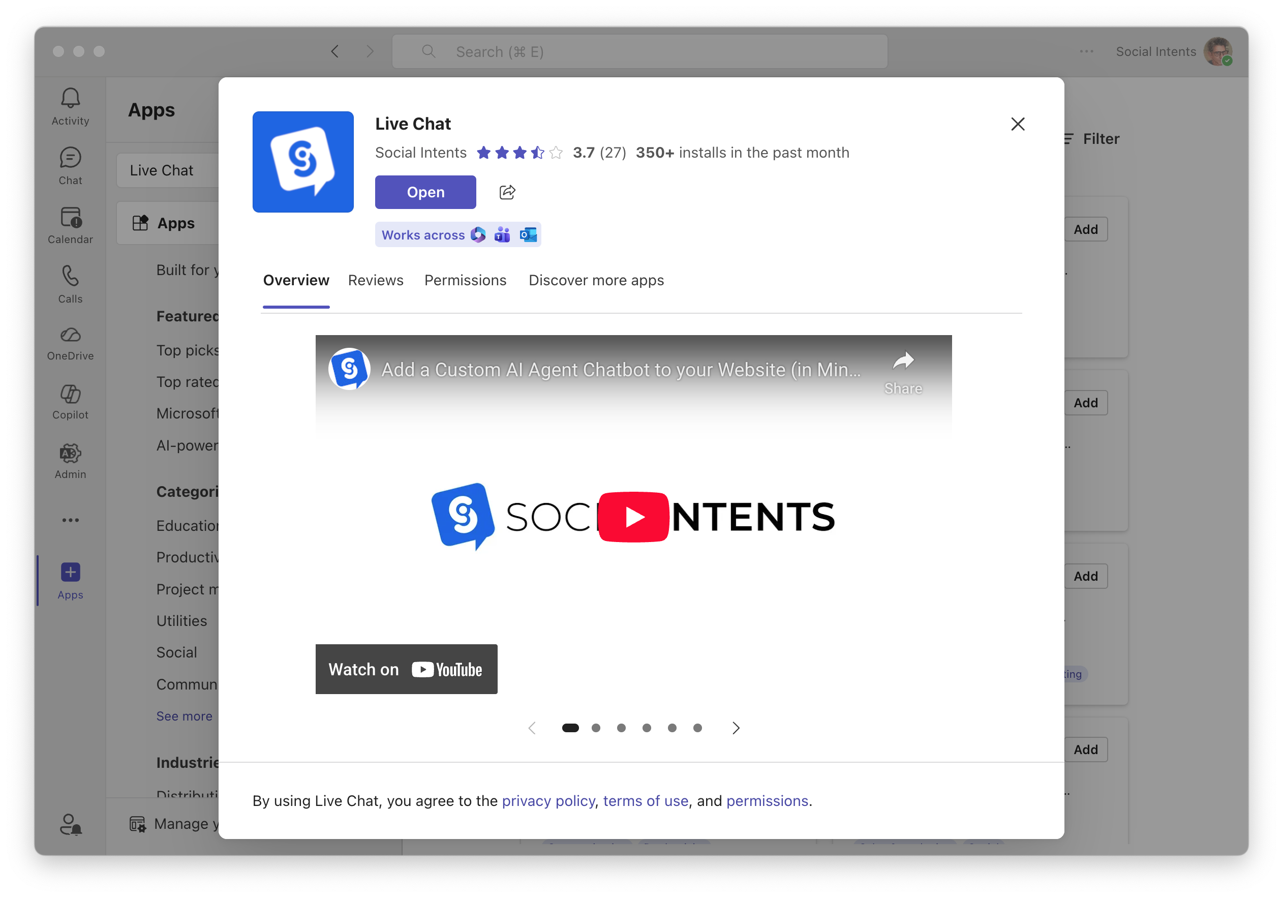 Confirm the App to Add