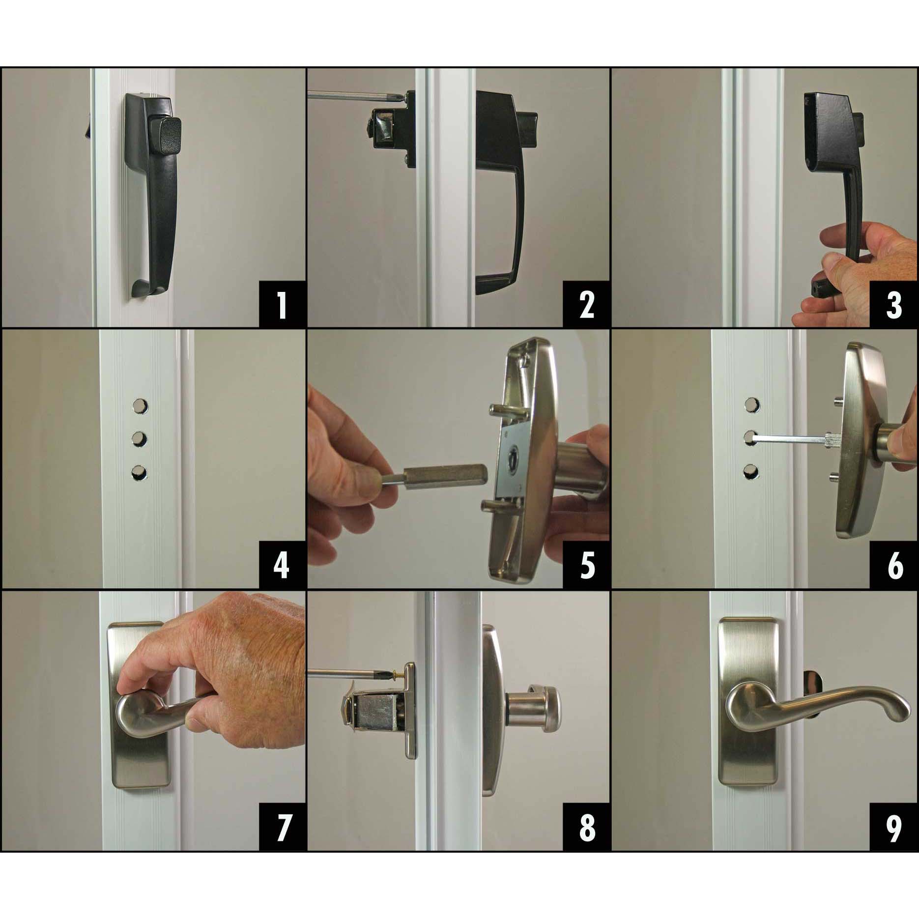How To Install Or Replace A Storm Or Screen Door Handle Ideal 