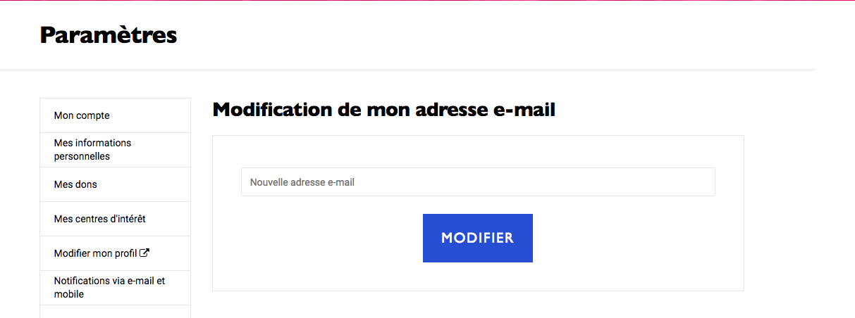 Blablastream Nouvelle Adresse Changer mon adresse email - Questions Fréquentes - La République En