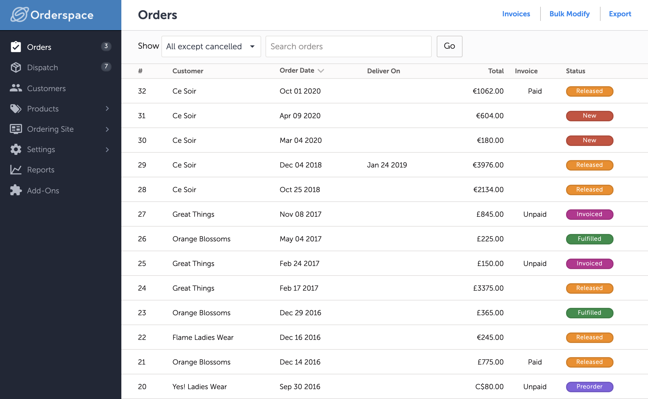 Order Status