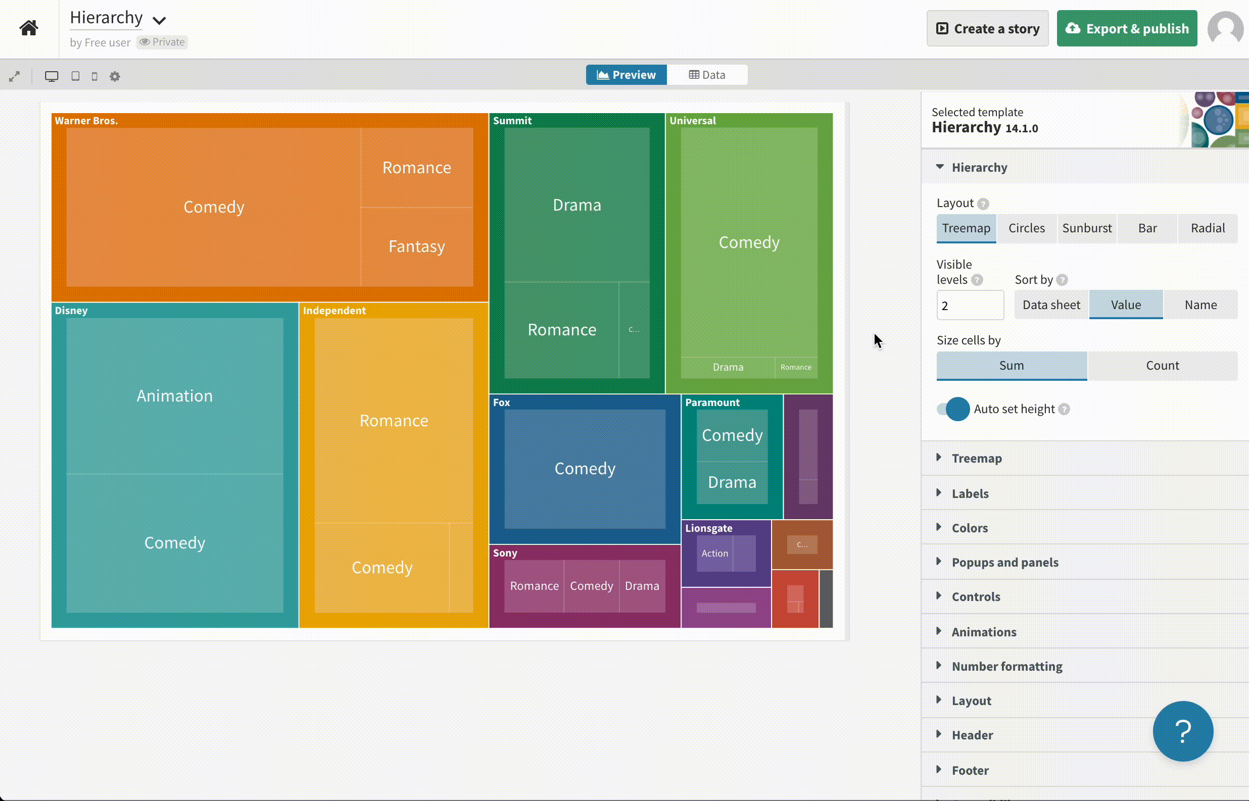 How to embed a Flourish visualization in a Canva presentation - Flourish  Help