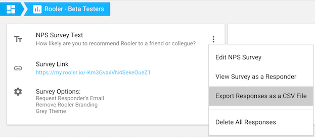 how to import your nps survey responses into a spreadsheet rooler