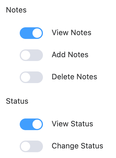 Form Vibes: Role Manager Notes & Status