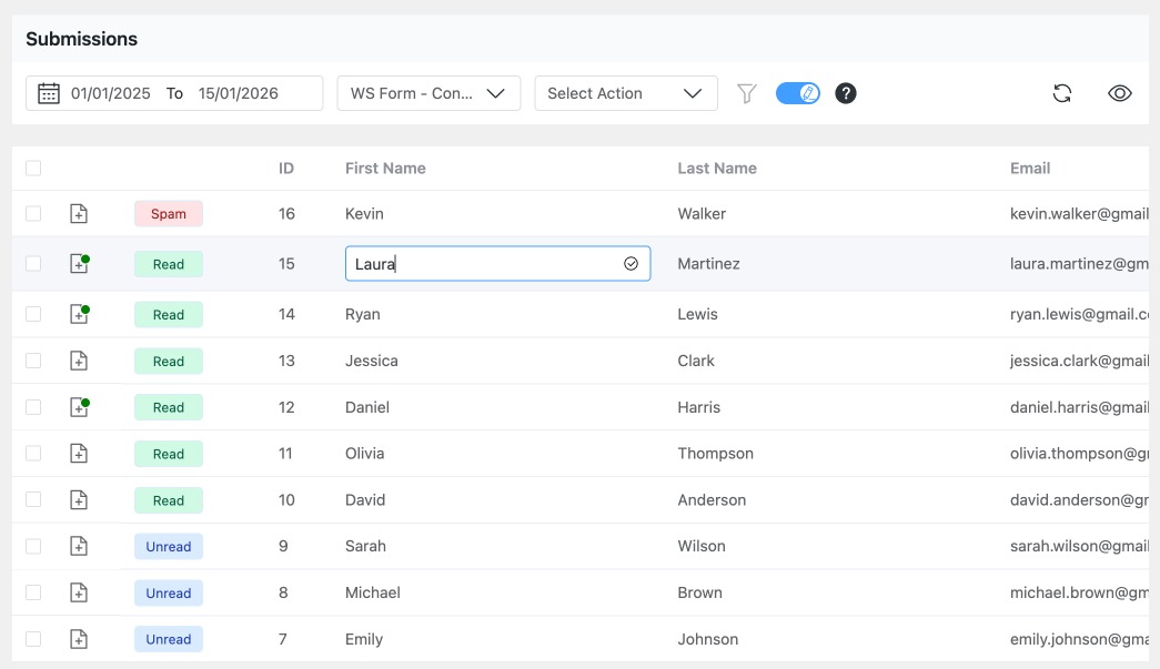 Form Vibes: Select Field to edit