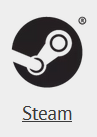 The Steam icon, something like a crank mechanism against a dark background