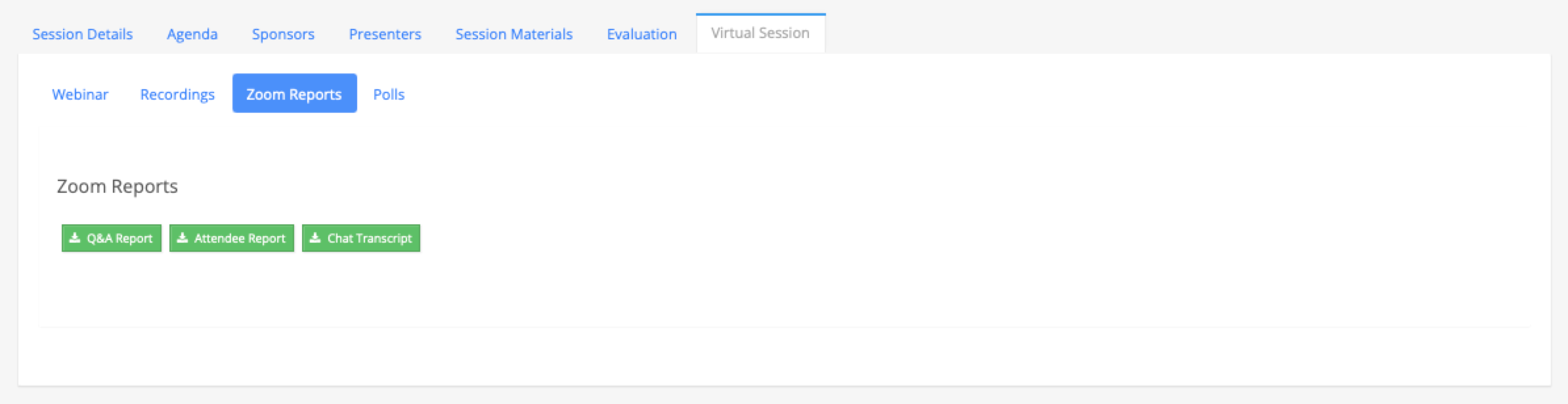 Zoom Reports CEGo Support