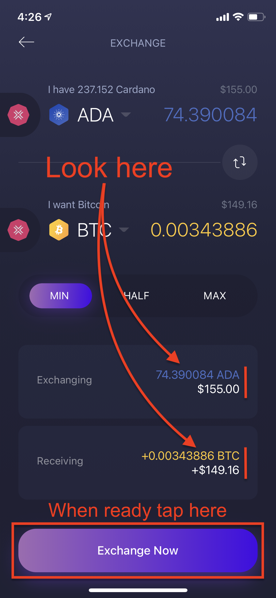 How Do I Exchange Assets Crypto Swap Exchange Crypto In Exodus