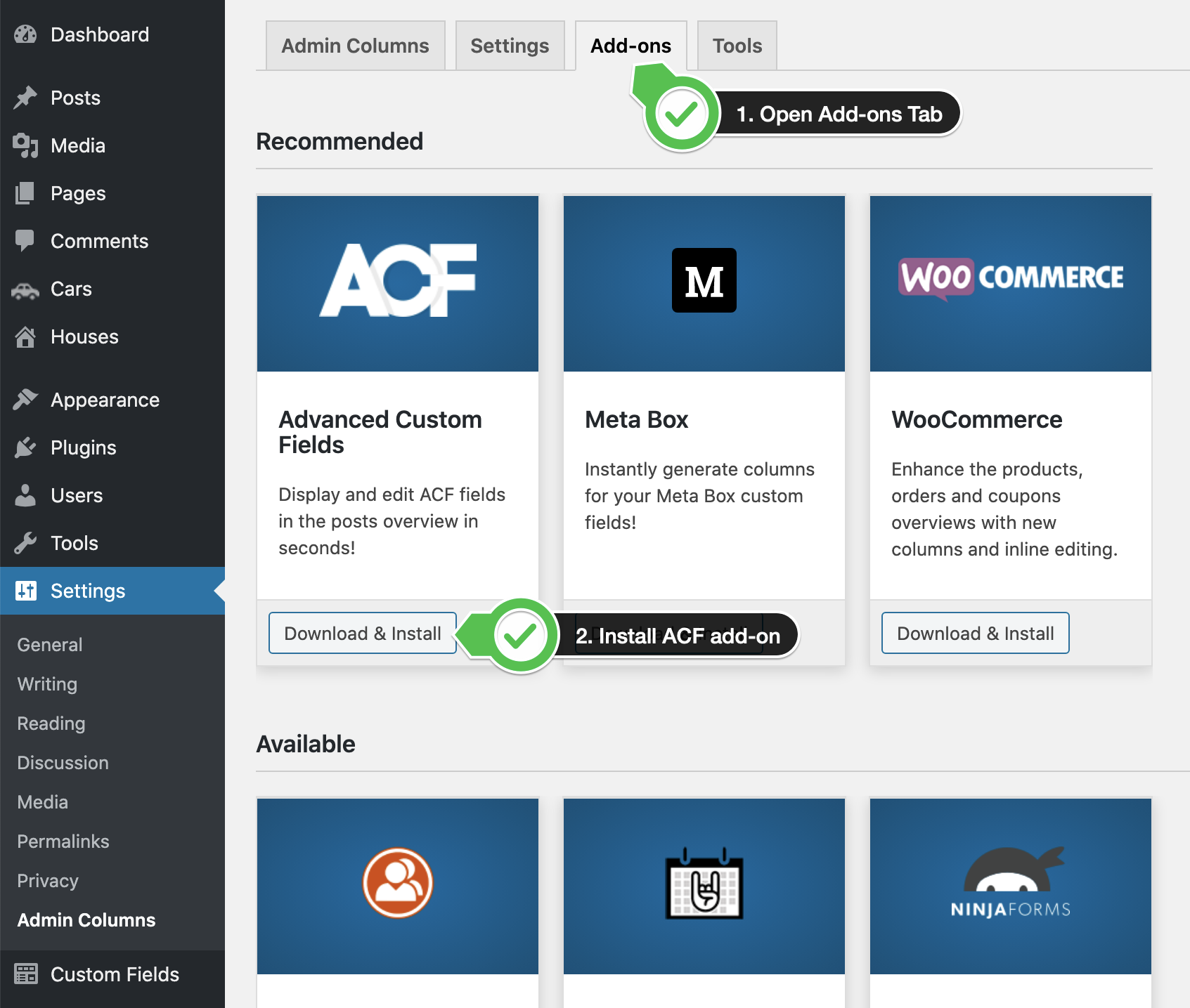 Advanced Custom Fields & Admin Columns Integration - Admin Columns Help  Center