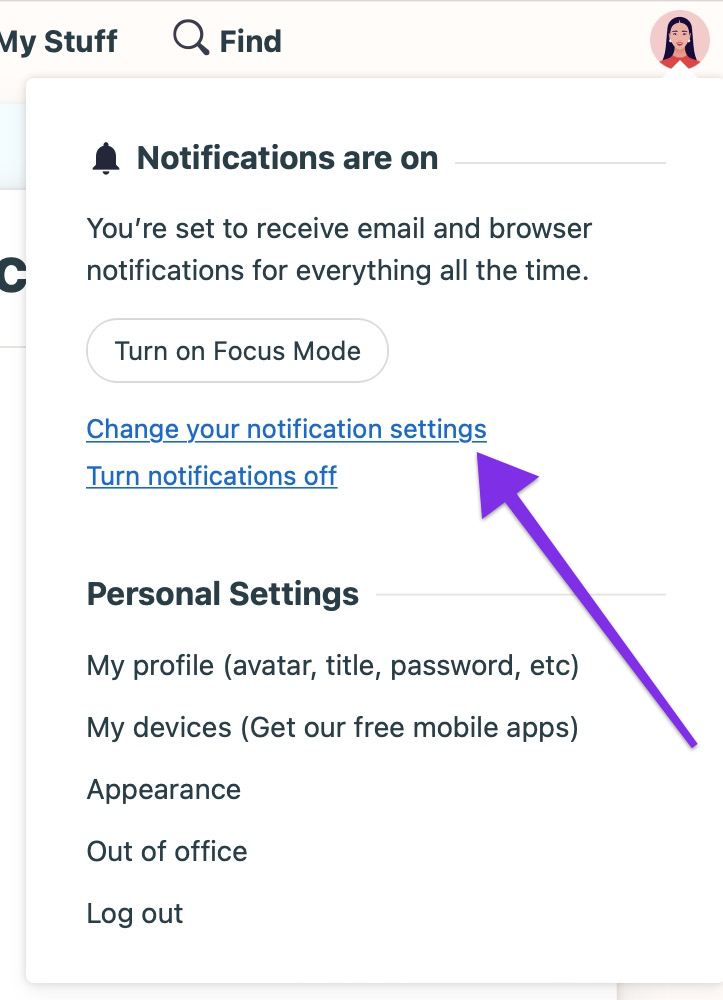 How Do I Turn Notifications On off Basecamp 3 Help