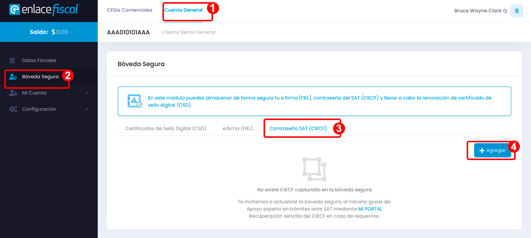 Contraseña SAT (CIECF) Enlace Fiscal Ayuda de Facturación Electrónica