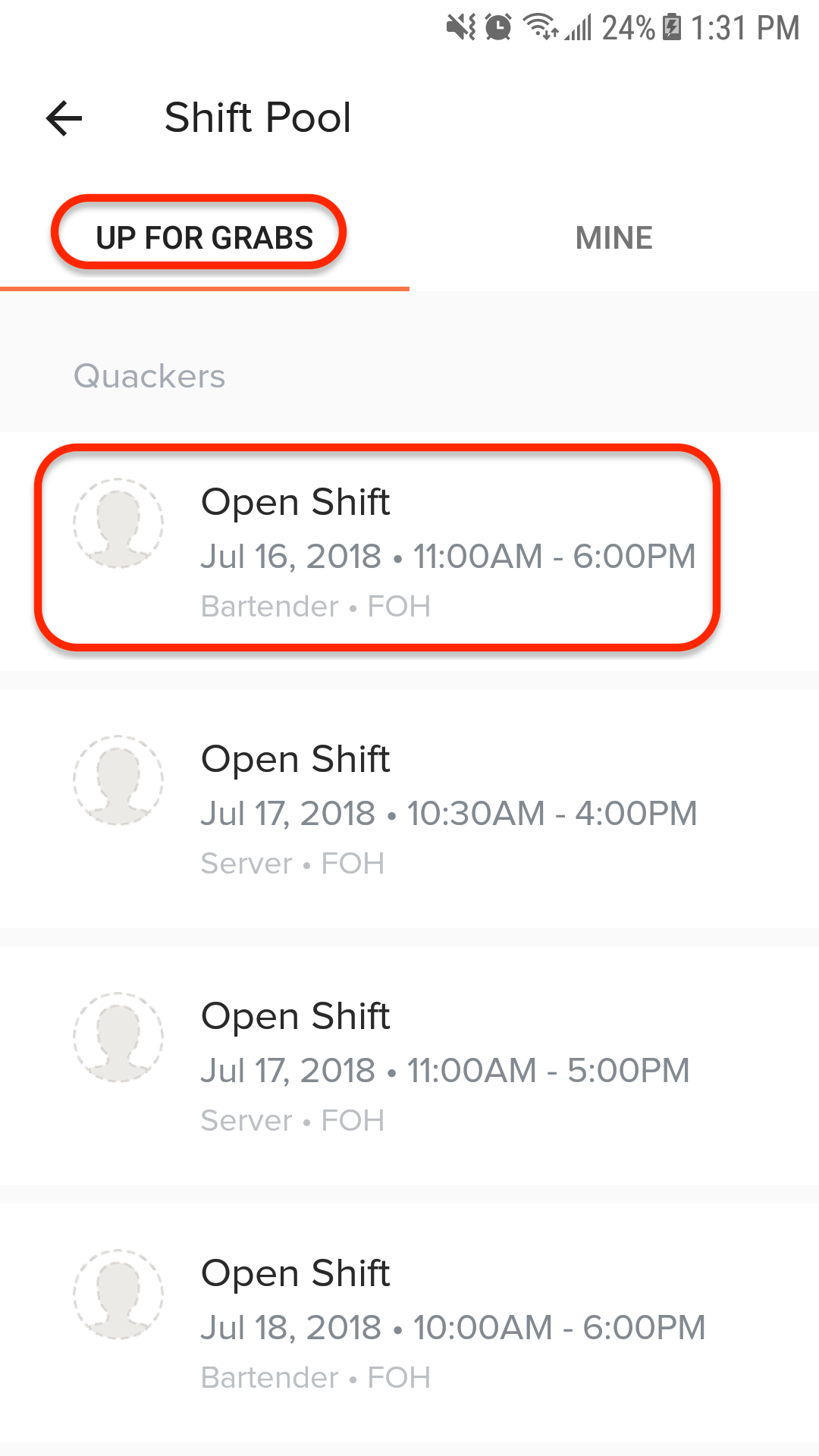 Bid On Extra Shifts (Mobile) 7shifts Support Center