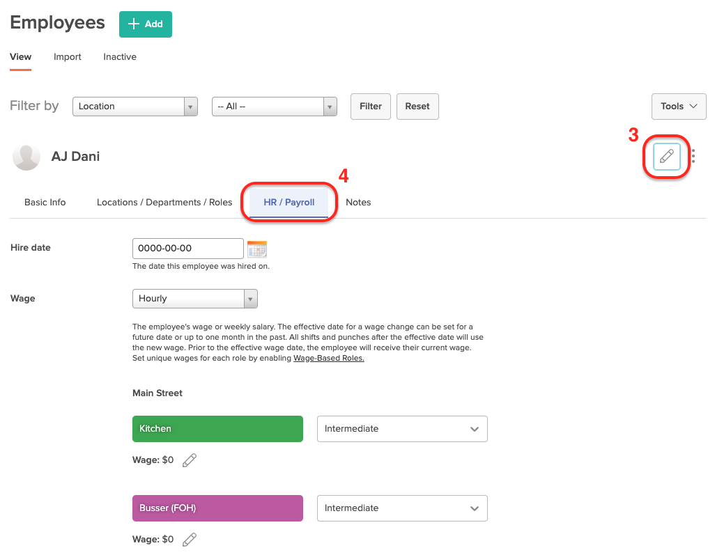 Effective Wage / Salary Date 7shifts Support Center