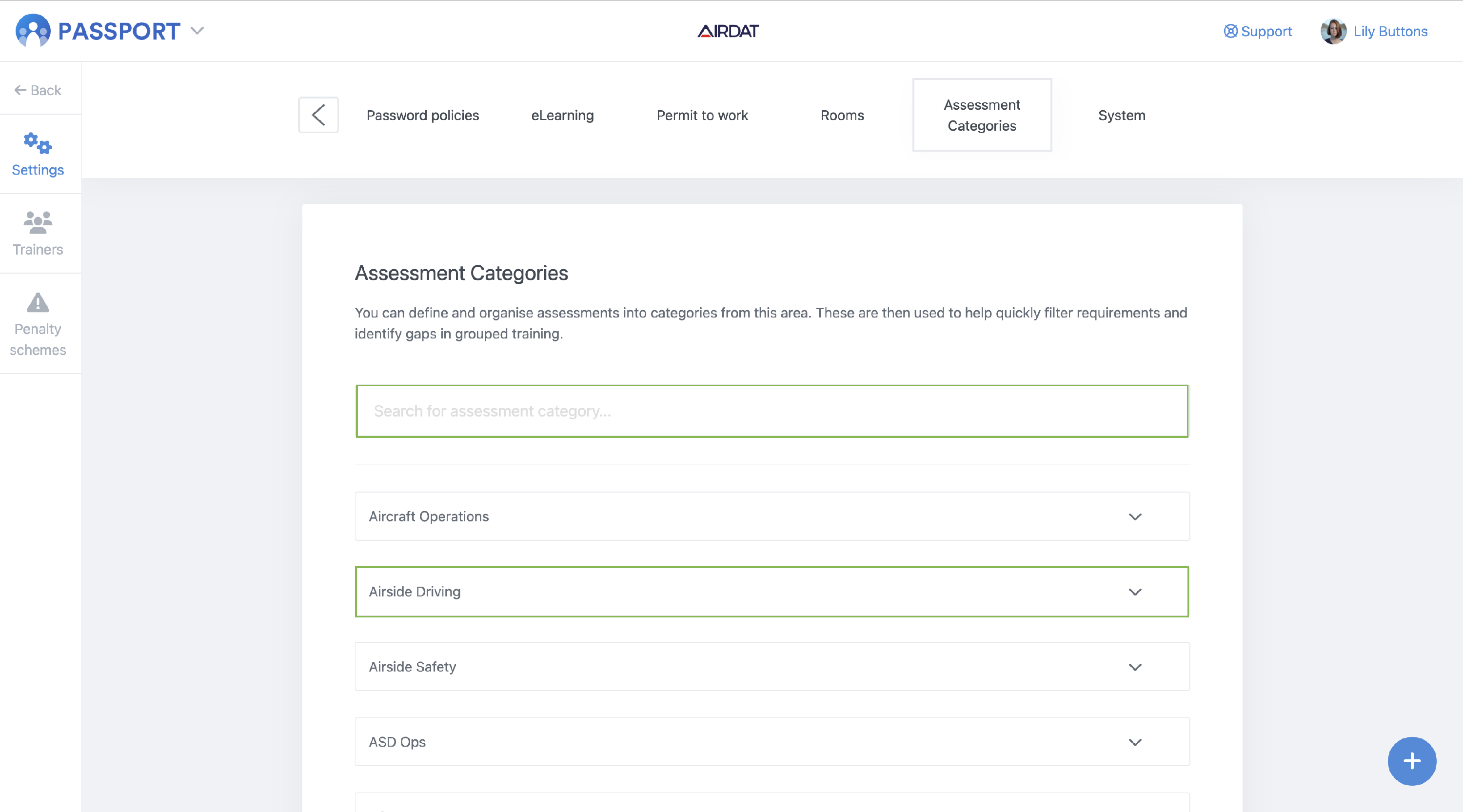 Add and edit an assessment status - AIRDAT Support Centre