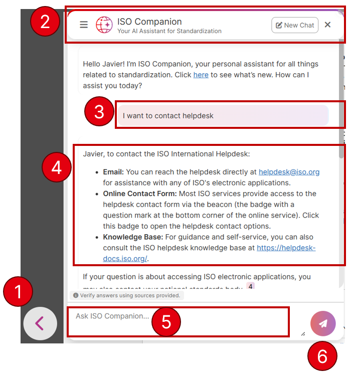 User interface overview
