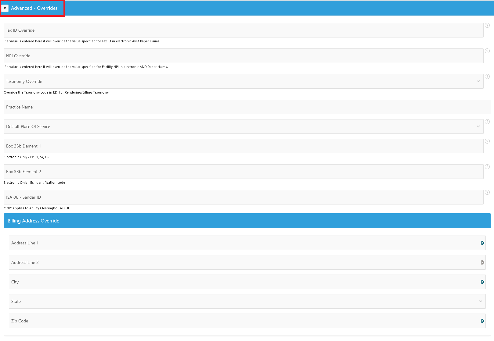 1500 Claim Form Box 33b v9306.1blu.de