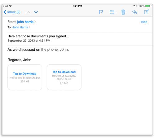 How do i email a document from pages on my ipad