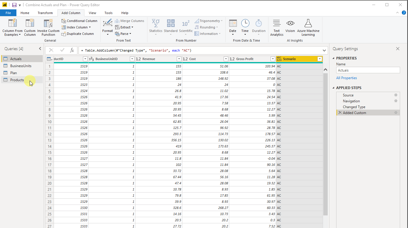 Combine Actuals and Plan PBI Help Center