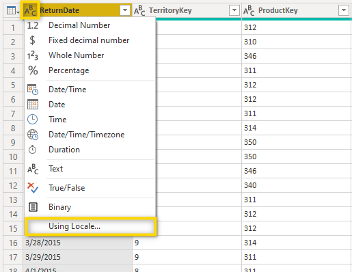 Power Query Editor - PBI Help Center
