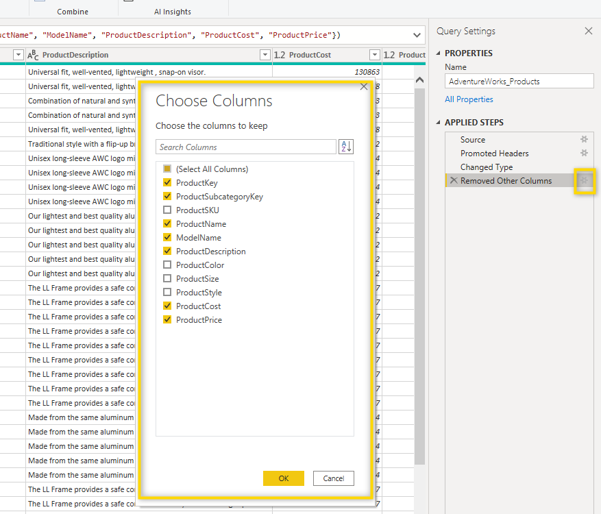 Power Query Editor - PBI Help Center