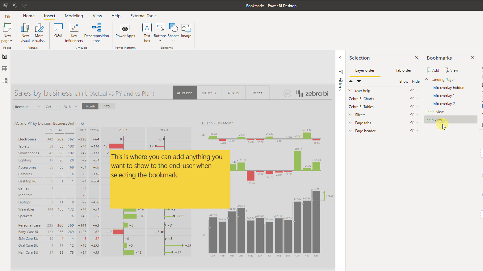 Using Bookmarks + Practical Examples PBI Help Center