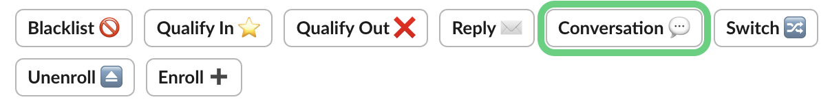 View the LinkedIn message thread in Slack (Conversation button)