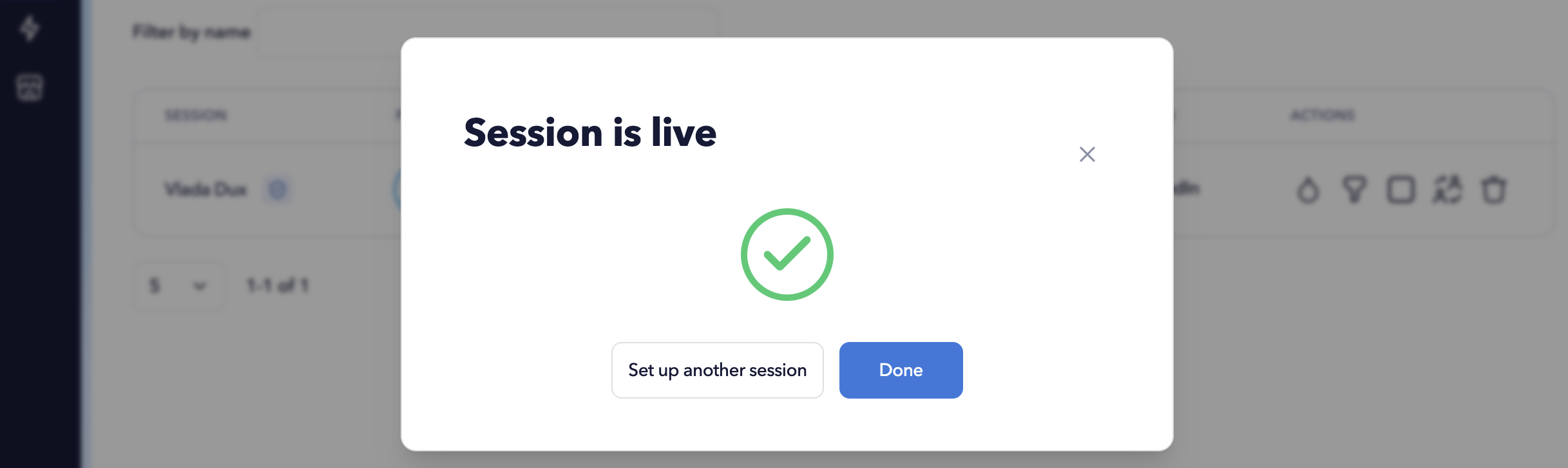     Confirmation that the new STACKED Hosted session is live and ready