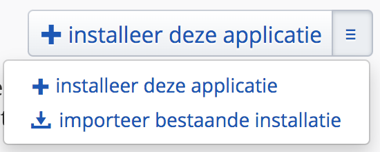Installatron - Importeer bestaande installatie