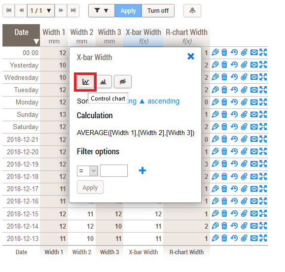 Xbar and Rchart AlisQI Help Center