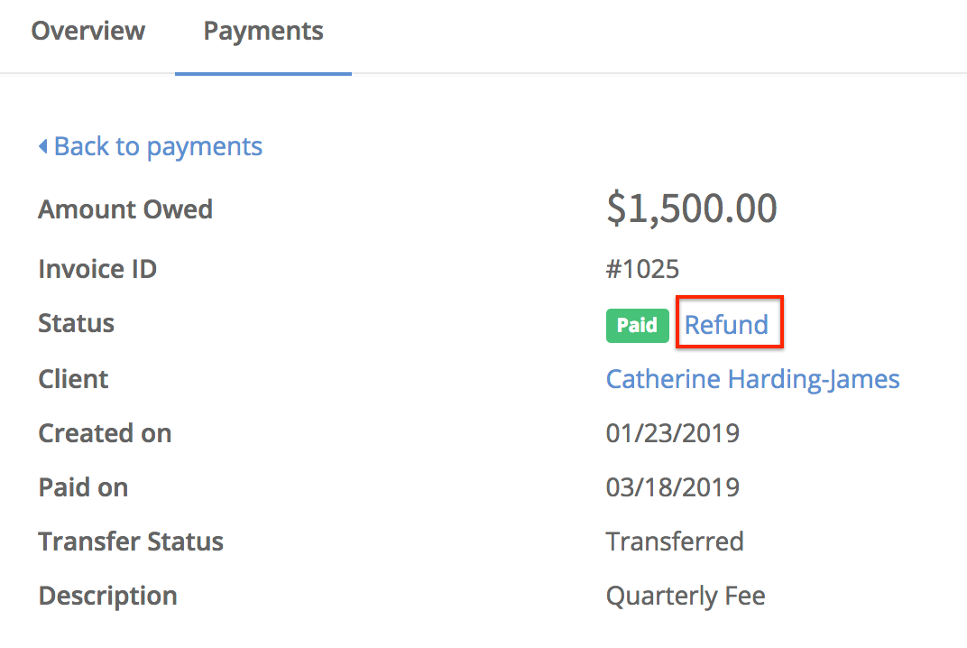 Refunding Clients AdvicePay Help Desk