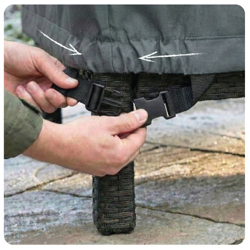 Custom Cover Snap Buckles with Elasticated Corners