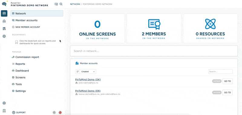Access Customer accounts from your Partner account - PinToMind | Help ...